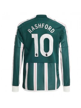 Billige Manchester United Marcus Rashford #10 Bortedrakt 2023-24 Langermet